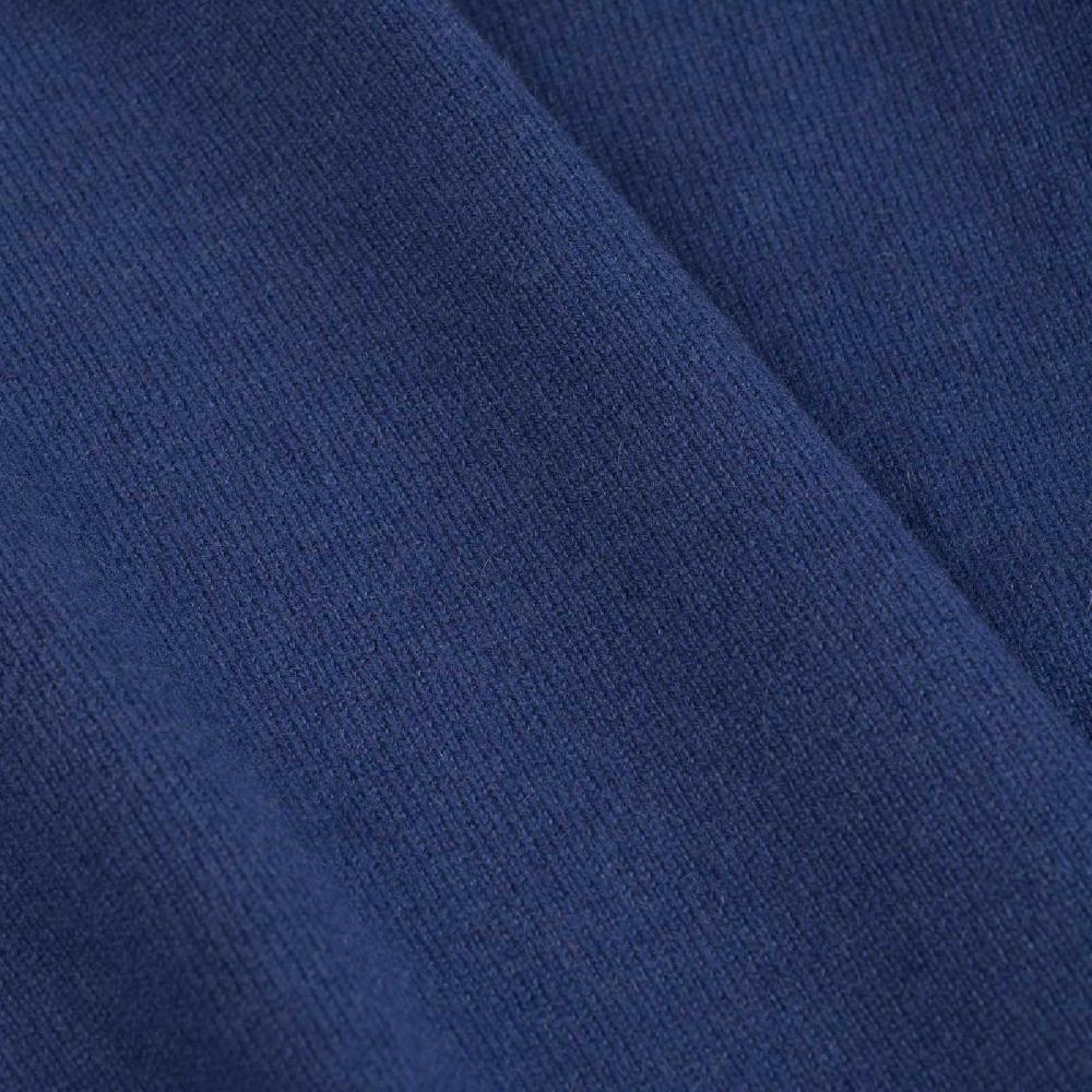 Rubinacci Girocollo in cashmere ceruleo Super sconto