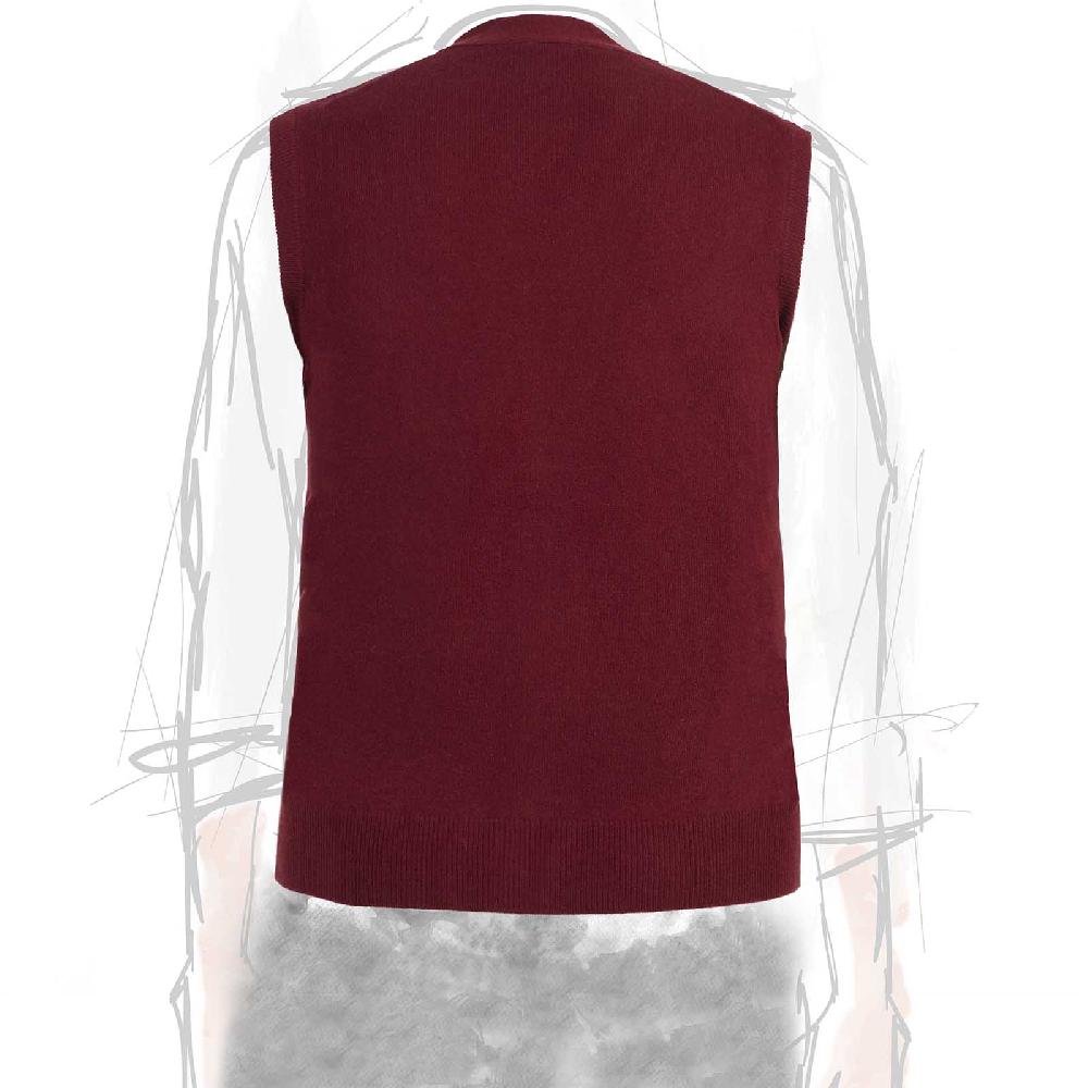 Rubinacci Gilet in cashmere bordeaux chiaro 50% di sconto con spedizione gratuita
