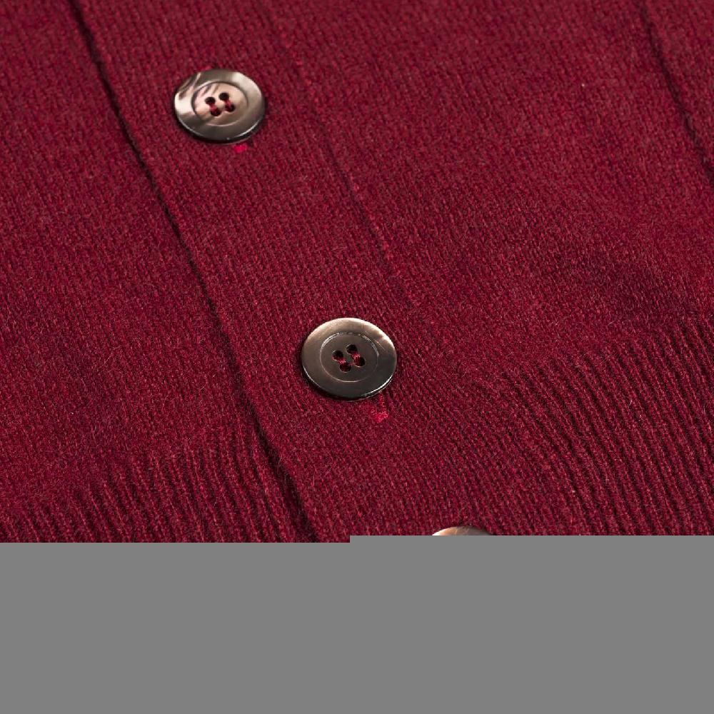 Rubinacci Gilet in cashmere bordeaux chiaro 50% di sconto con spedizione gratuita