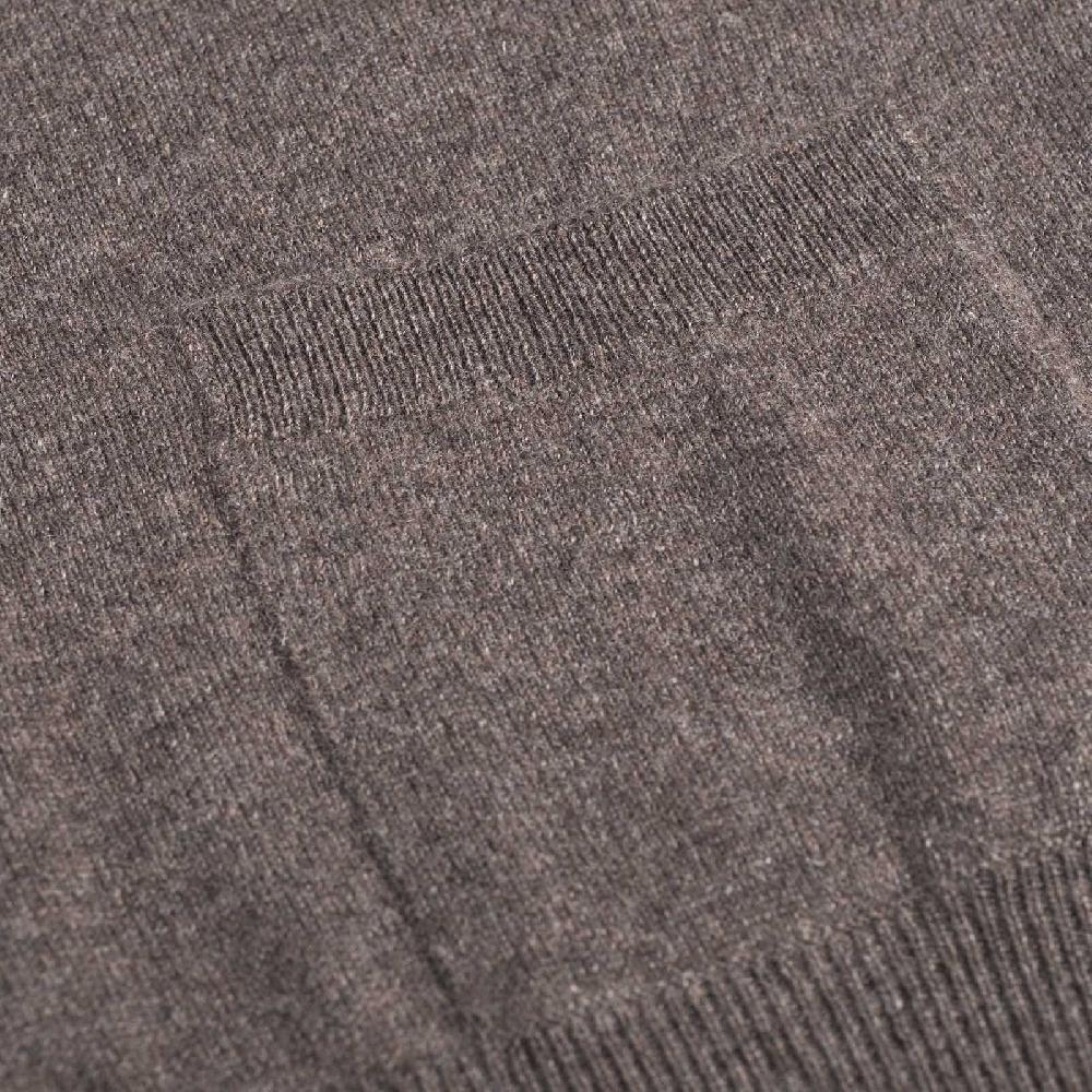 Rubinacci Gilet in cashmere tortora Trasporto libero internazionale