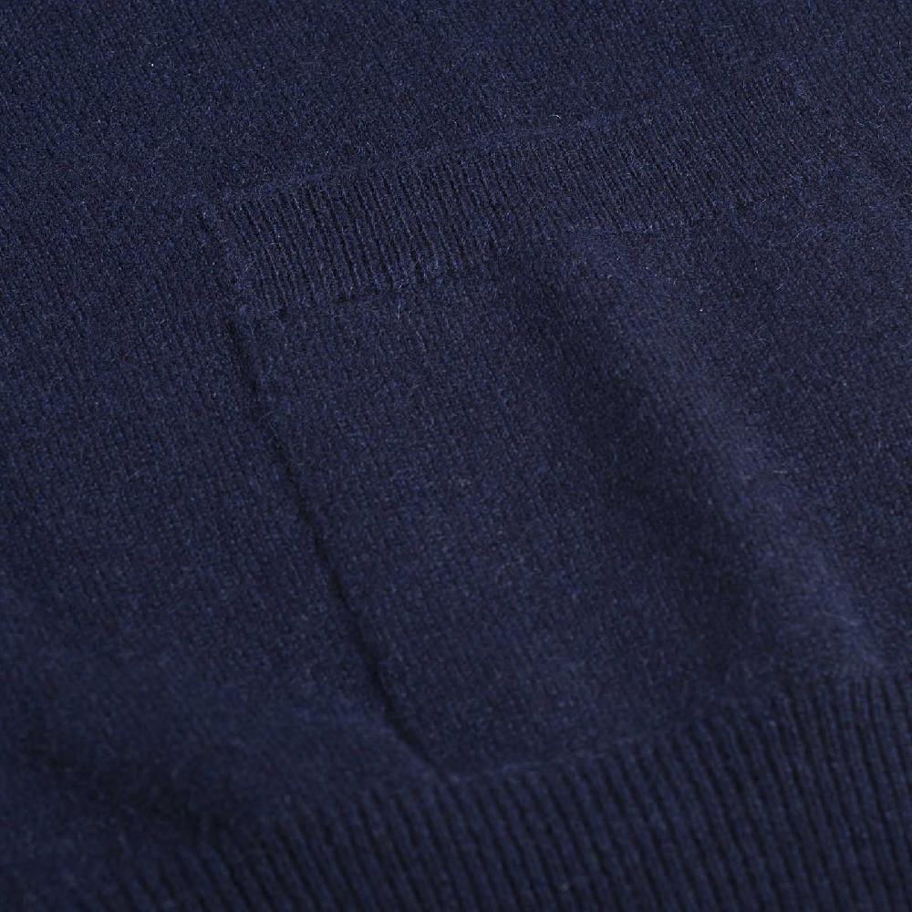 Rubinacci Gilet in cashmere blu navy Officina