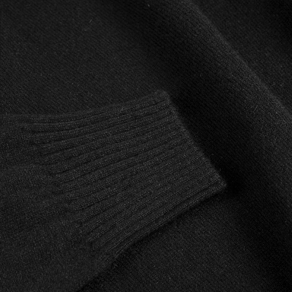 Rubinacci Collo alto cashmere nero Limitato a 3 giorni