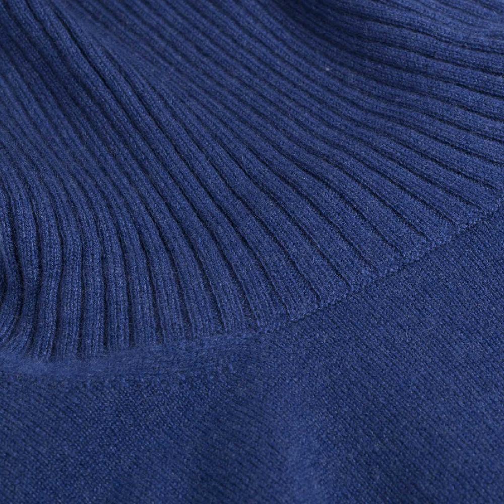 Rubinacci Collo alto cashmere ceruleo Esporta salva