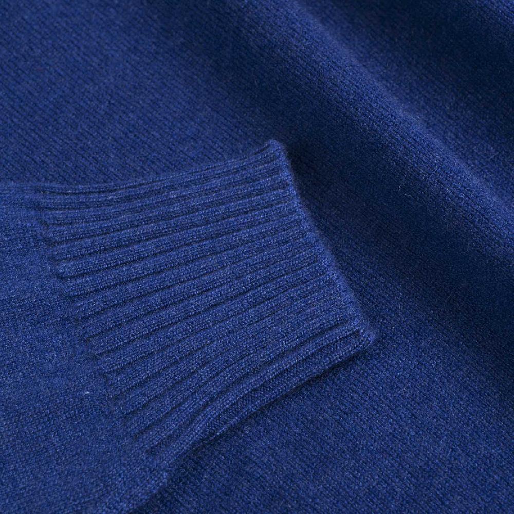 Rubinacci Collo alto cashmere ceruleo Esporta salva