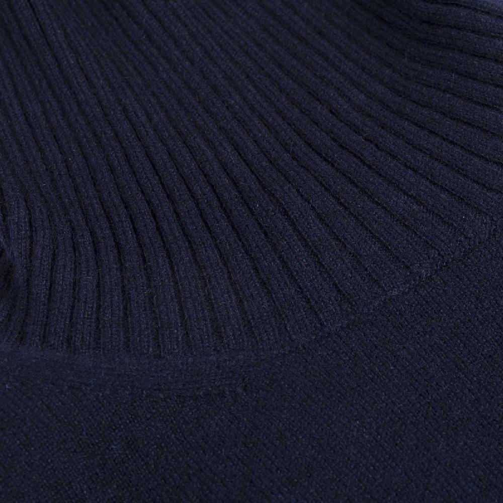 Rubinacci Collo alto cashmere blu In vendita