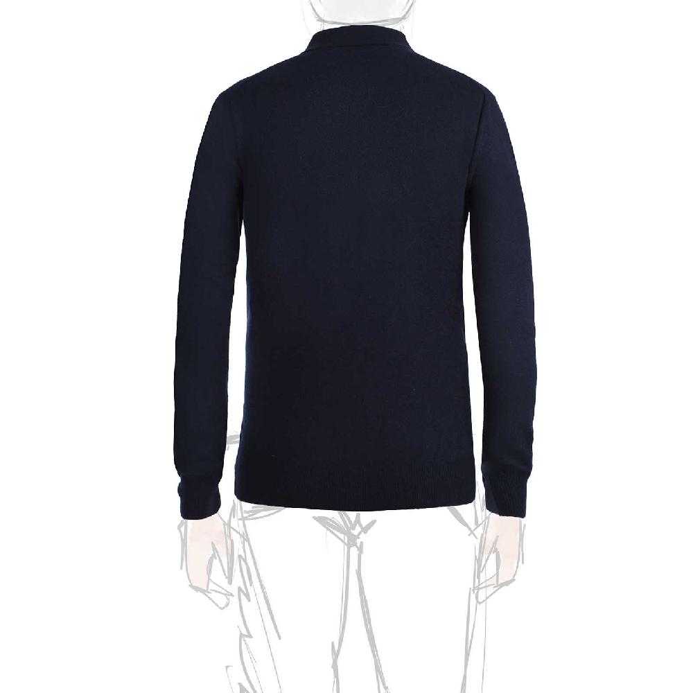 Rubinacci Polo in cashmere blu navy 50% di sconto per tempo limitato