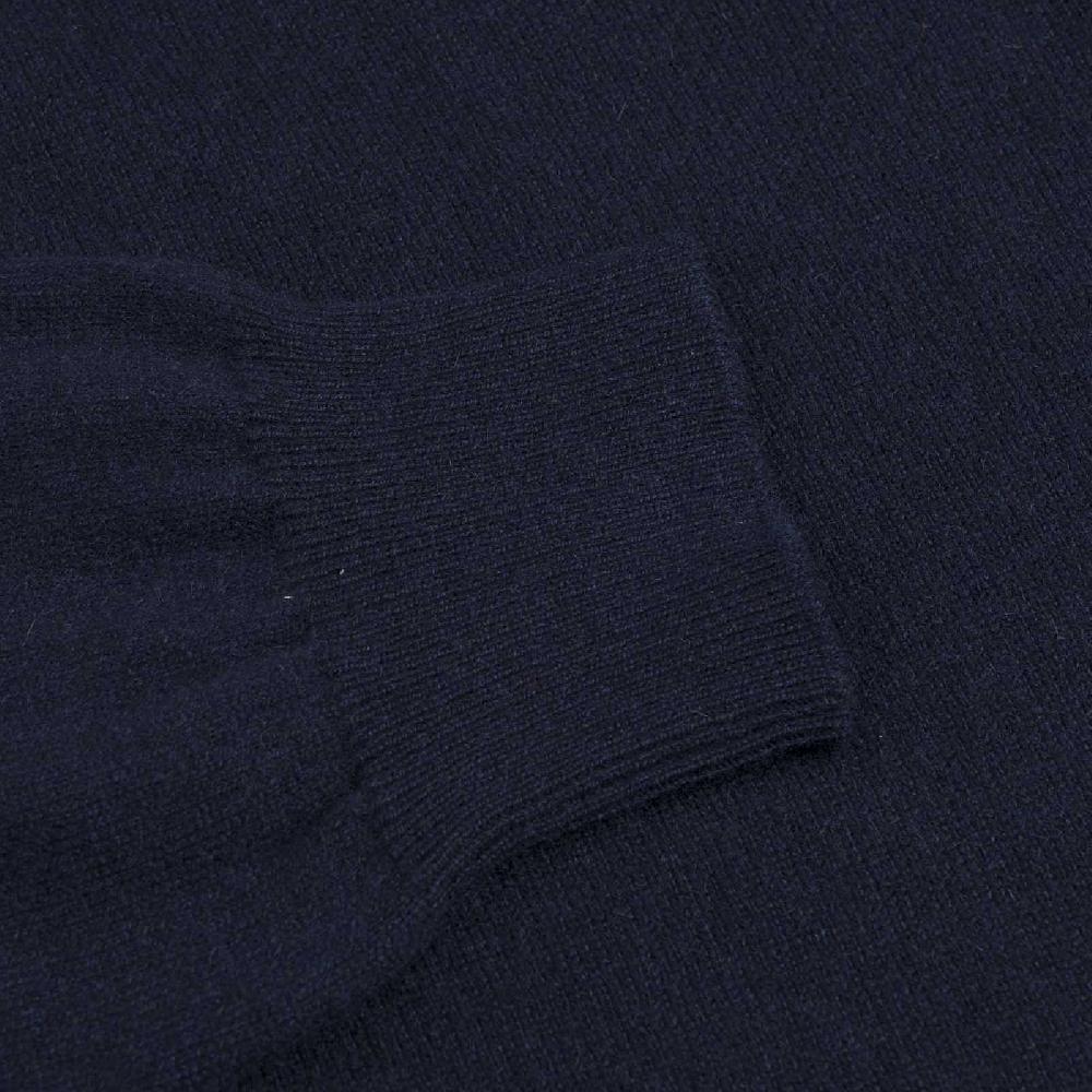 Rubinacci Polo in cashmere blu navy 50% di sconto per tempo limitato