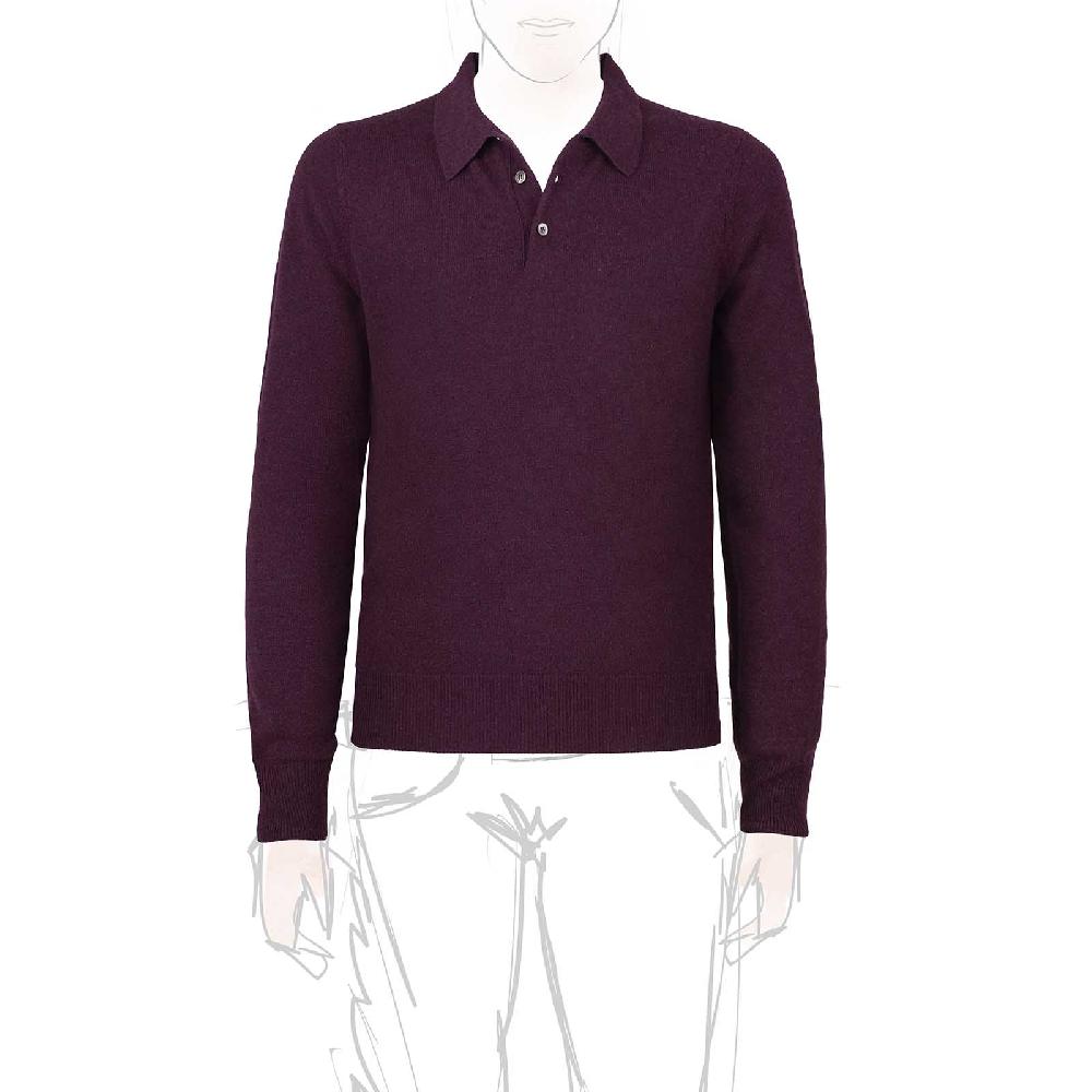Rubinacci Polo in cashmere vino Sconti questo mese