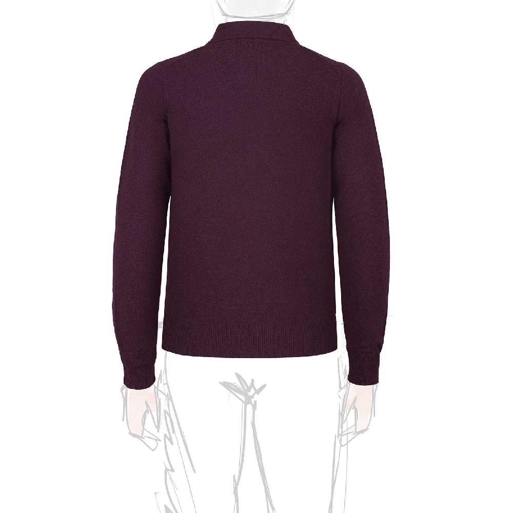 Rubinacci Polo in cashmere vino Sconti questo mese