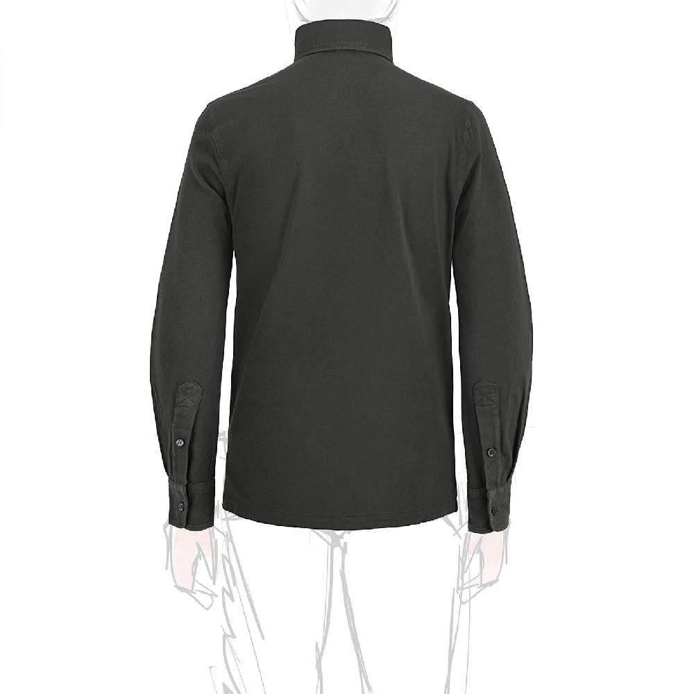 Rubinacci Camicia in piquet leggero verde Qualità