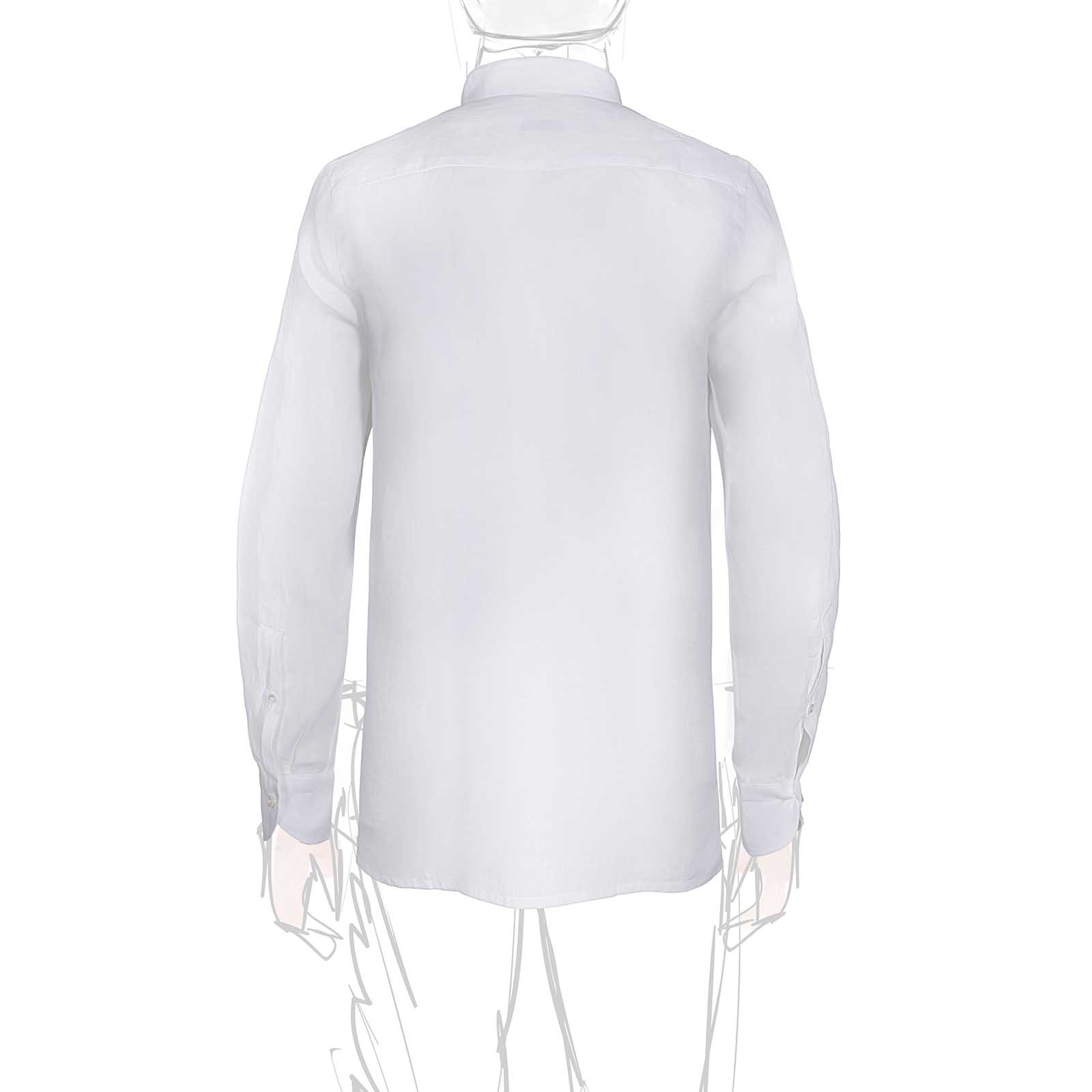 Rubinacci Polo guru in lino bianco Vendita
