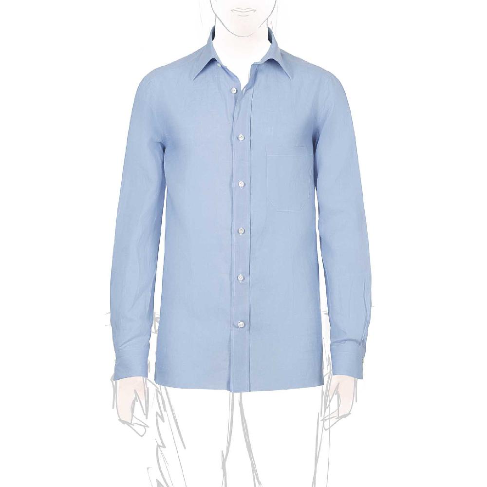 Rubinacci Camicia lino azzurra Promozione
