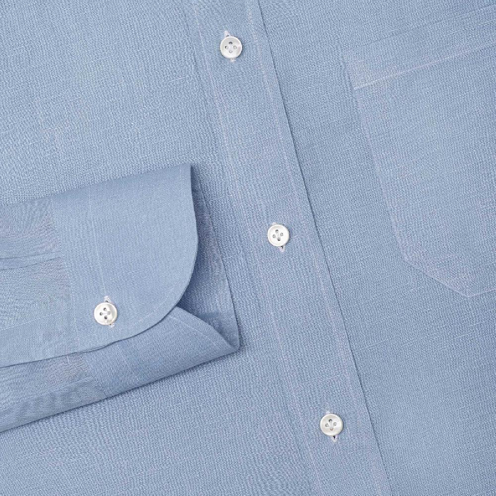 Rubinacci Camicia lino azzurra Promozione