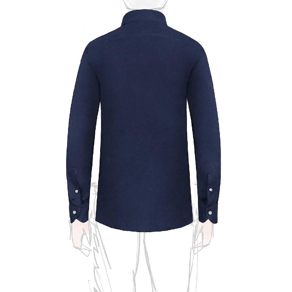 Rubinacci Camicia lino bluette Spedizione Gratuita