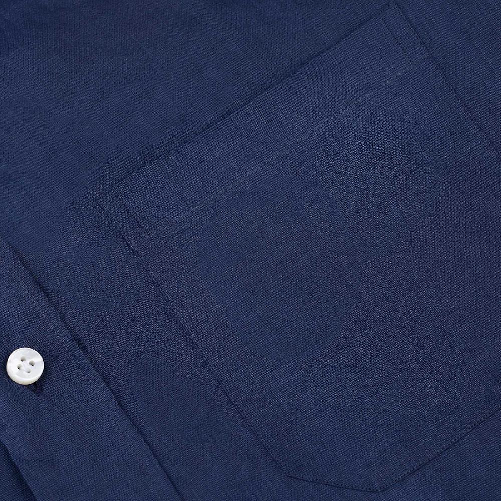 Rubinacci Camicia lino bluette Spedizione Gratuita