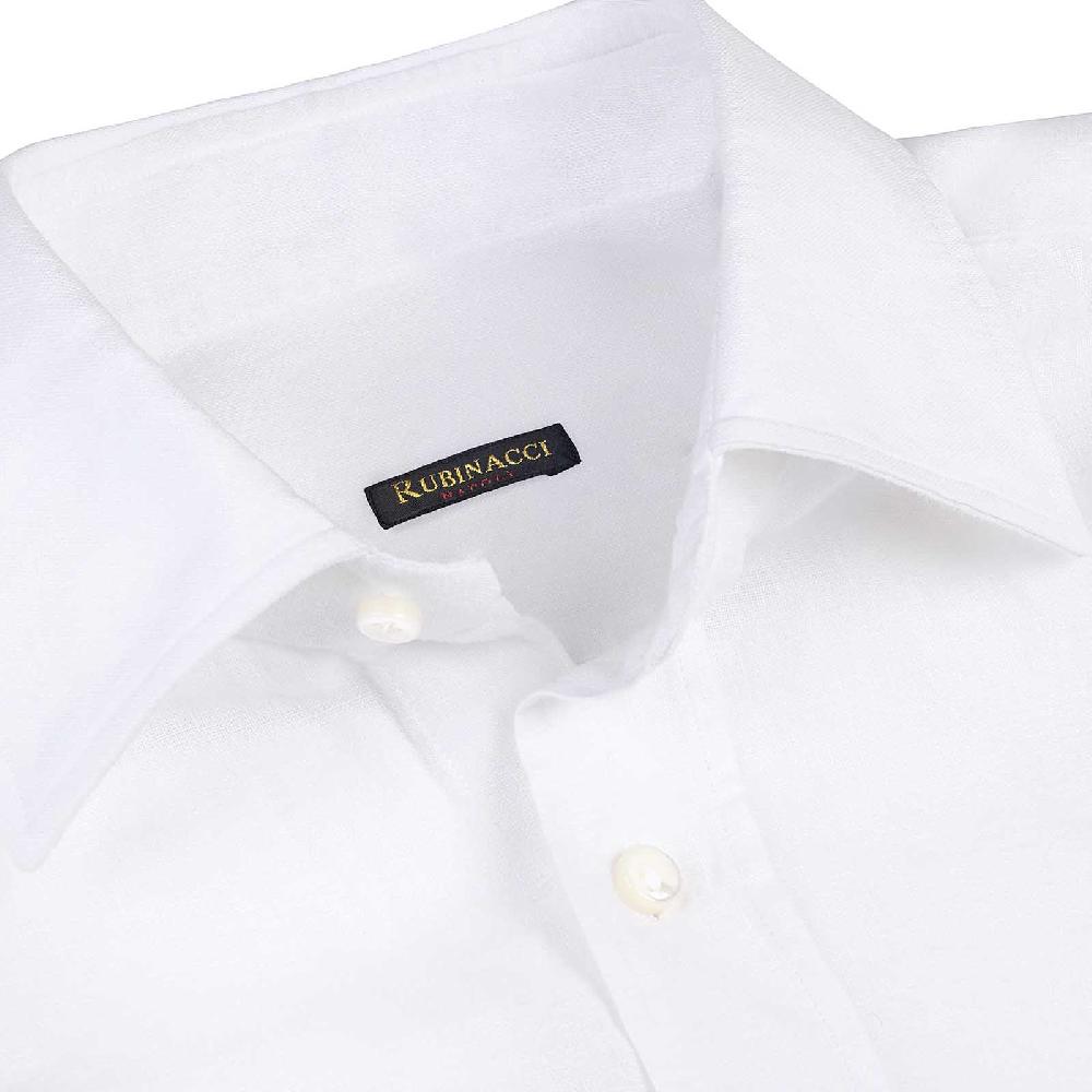 Rubinacci Camicia lino bianca Pezzi Unici