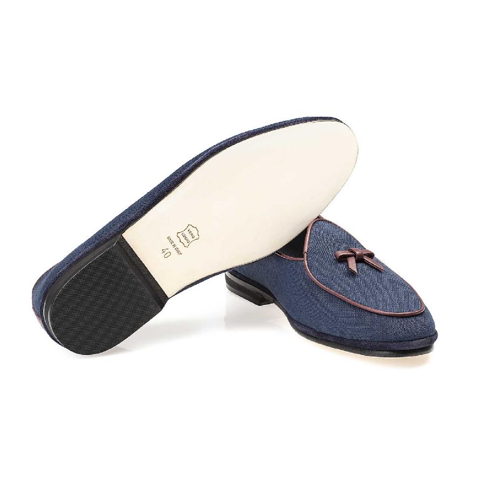 Rubinacci Marphy lino blu Convenienza