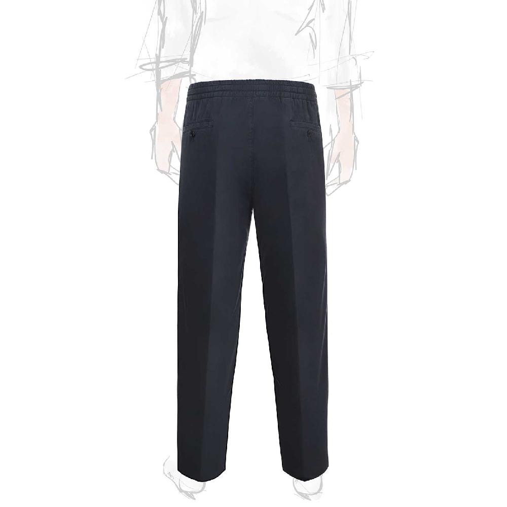 Rubinacci Pantalone leisure in cotone blu Economico