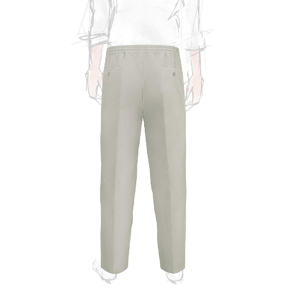 Rubinacci Pantalone leisure in cotone grigio chiaro Online