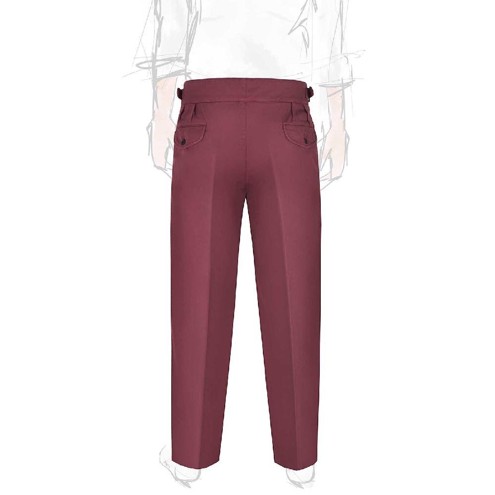 Rubinacci Pantalone manny in cotone vino Outlet