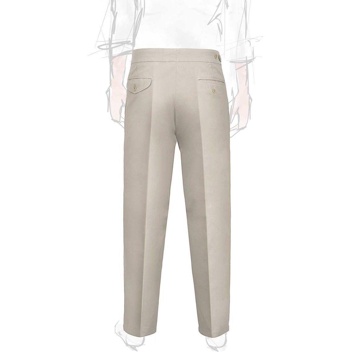 Rubinacci Pantalone genny in cotone beige Hotsell