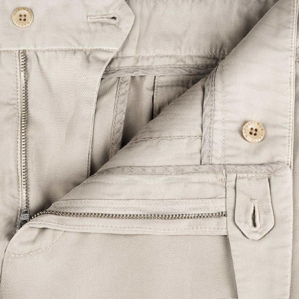 Rubinacci Pantalone genny in cotone beige Hotsell