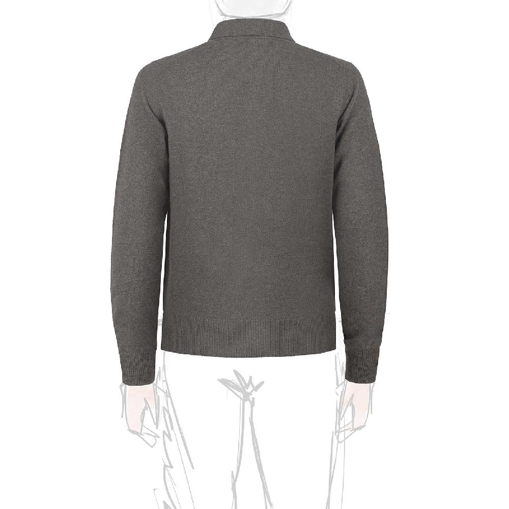Rubinacci Polo in cashmere fango Super sconto