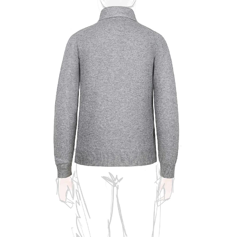 Rubinacci Polo in cashmere grigio Enormi sconti