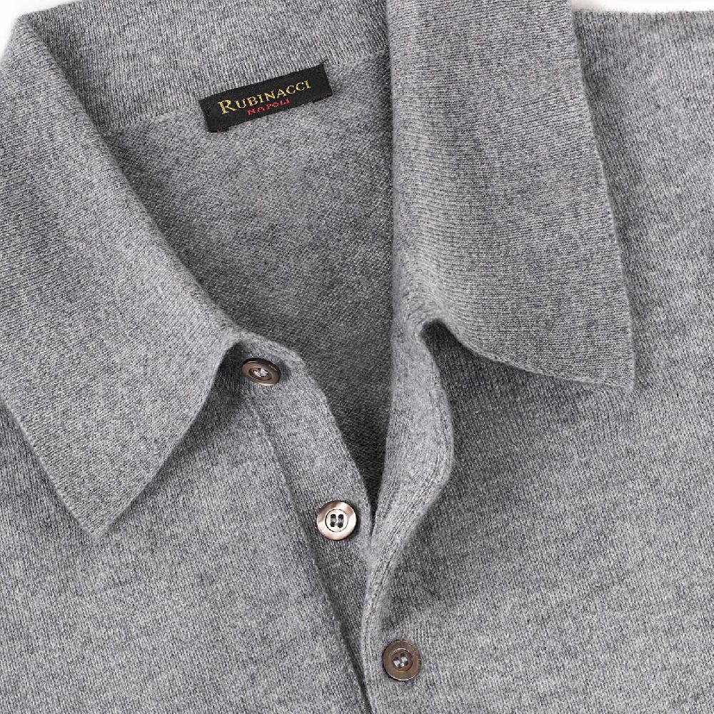 Rubinacci Polo in cashmere grigio Enormi sconti