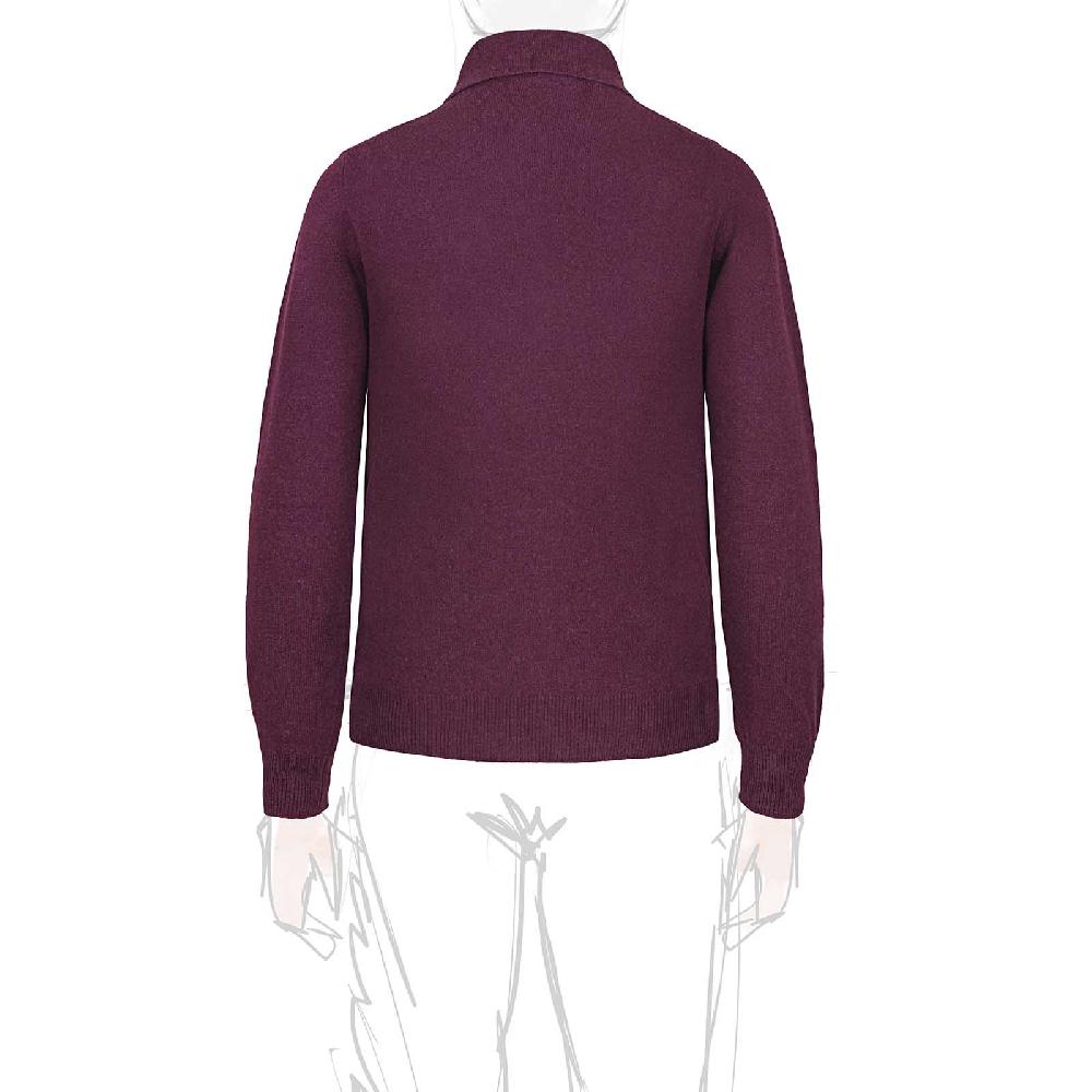 Rubinacci Polo in cashmere vino 50% di sconto con spedizione gratuita