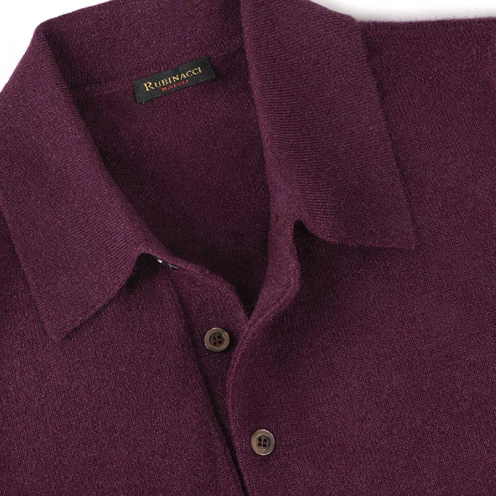 Rubinacci Polo in cashmere vino 50% di sconto con spedizione gratuita