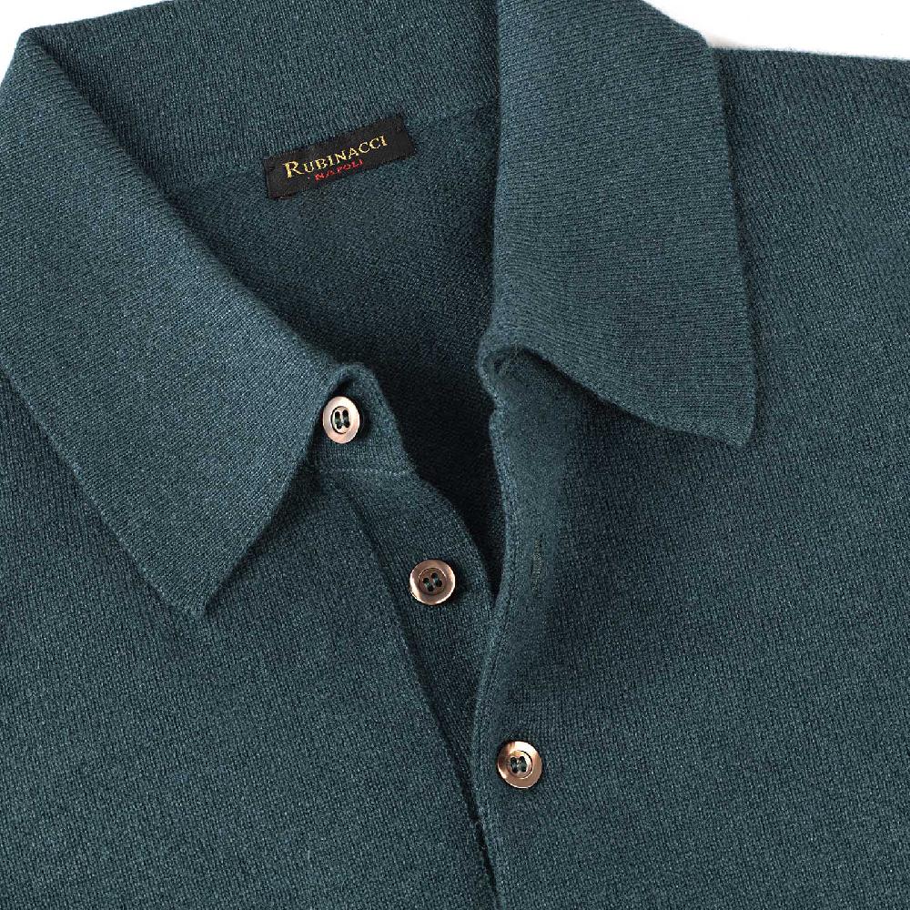 Rubinacci Polo in cashmere verde Officina