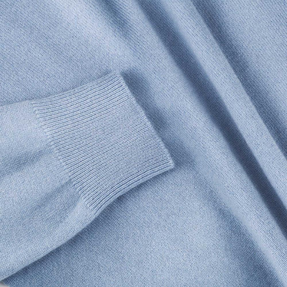 Rubinacci Polo in cashmere azzurro polvere Limitato a 3 giorni