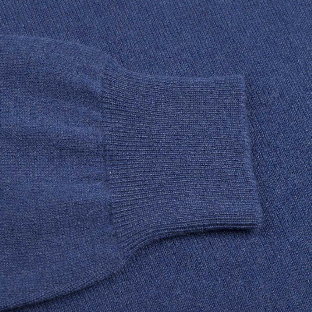 Rubinacci Polo in cashmere ceruleo Esporta salva