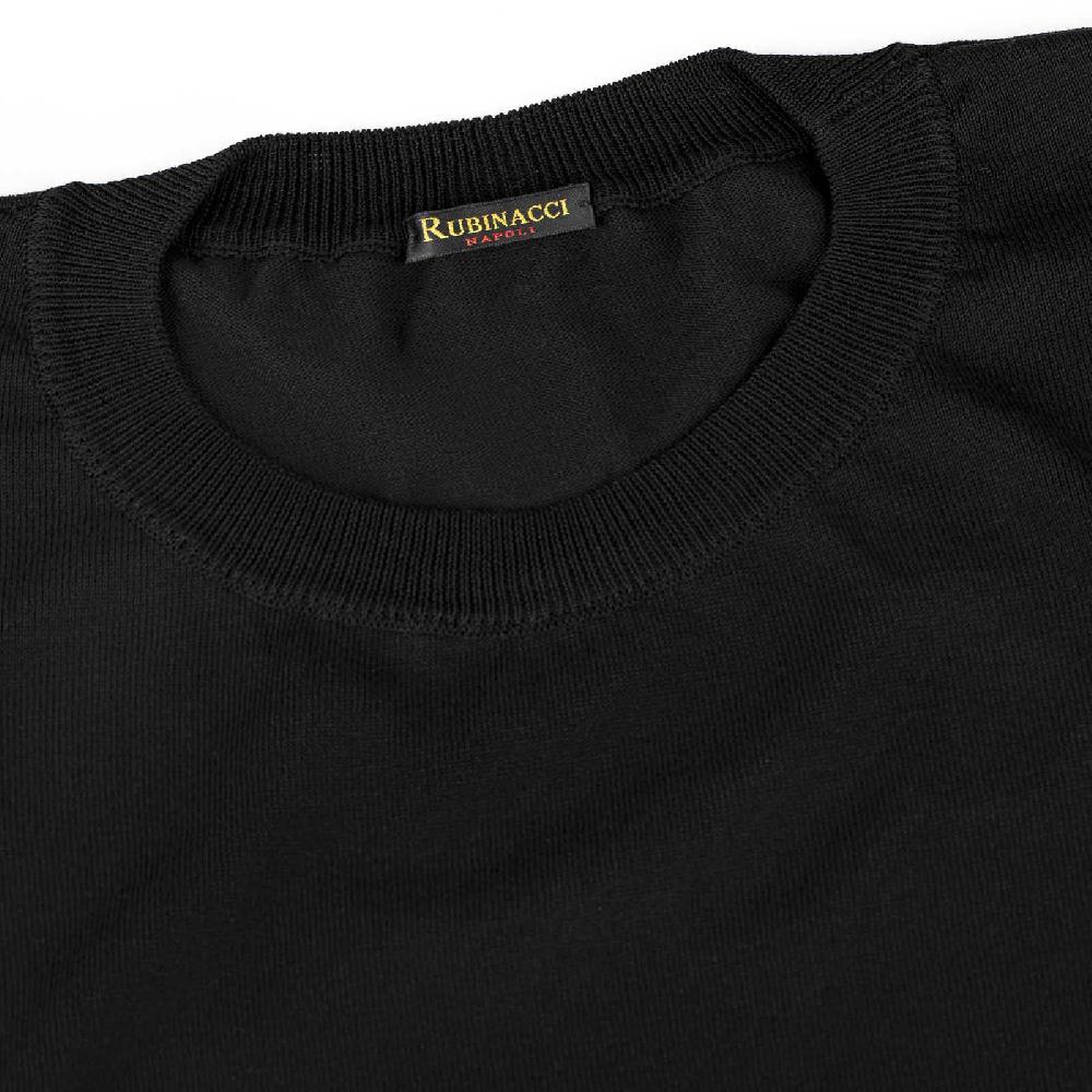 Rubinacci T-Shirt cotone nera 50% di sconto per tempo limitato