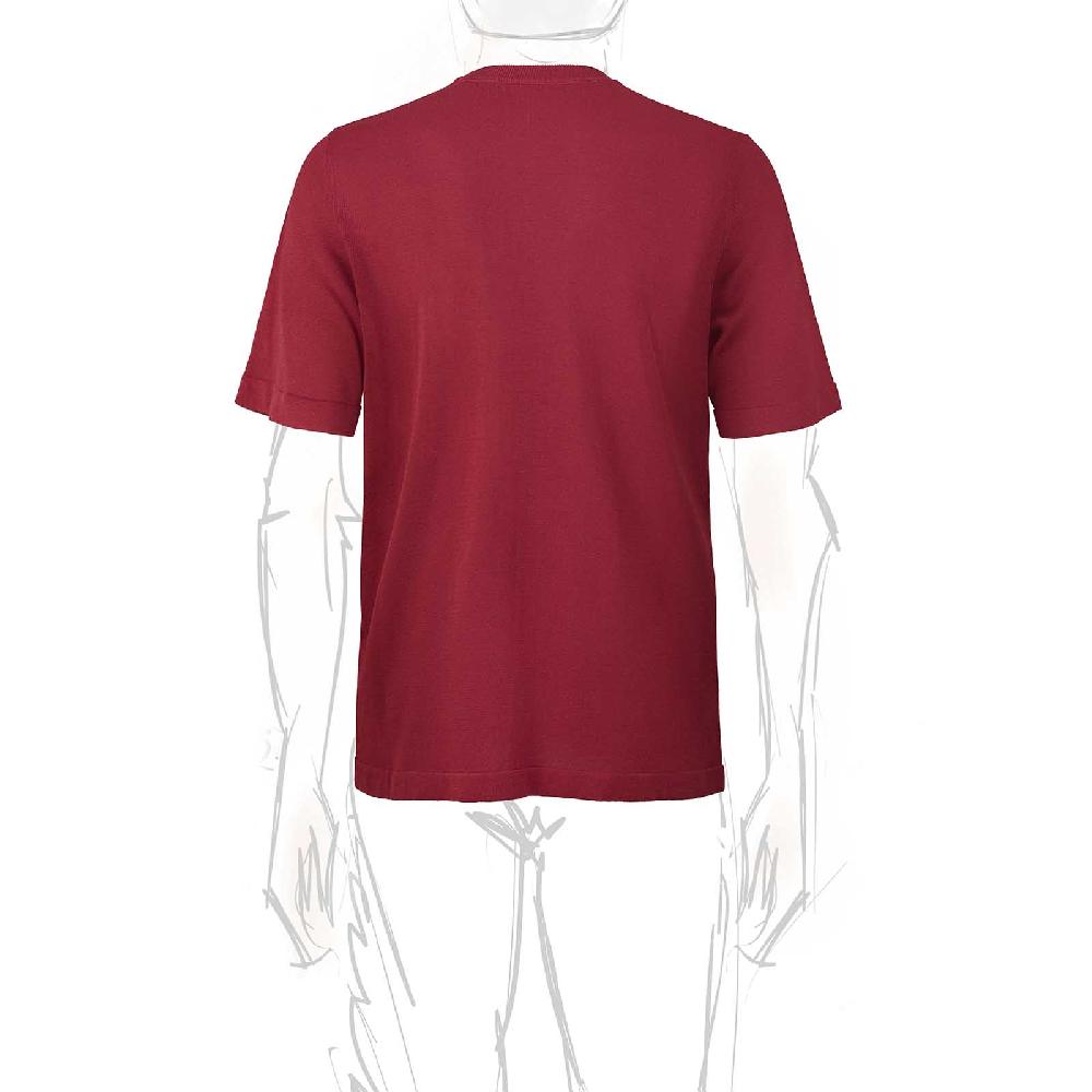 Rubinacci T-Shirt cotone bordeaux Sconti questo mese