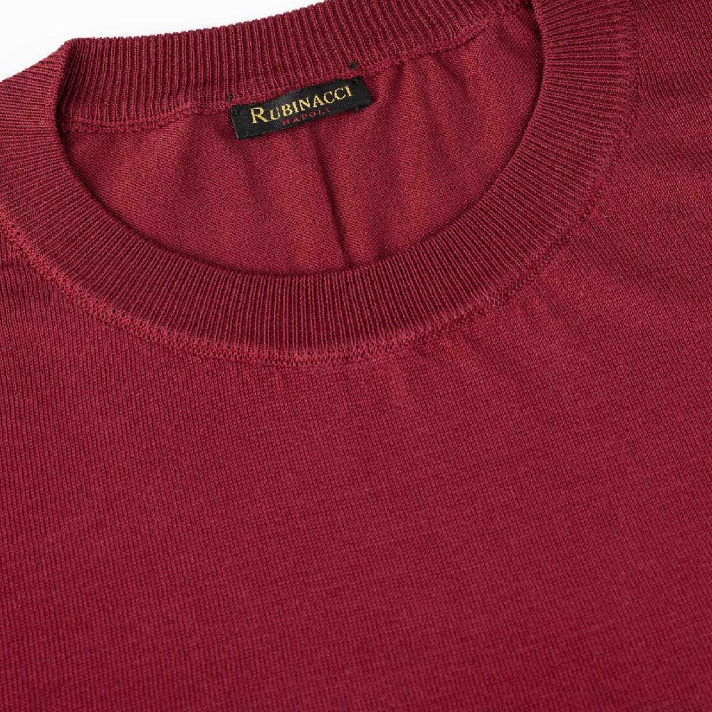 Rubinacci T-Shirt cotone bordeaux Sconti questo mese