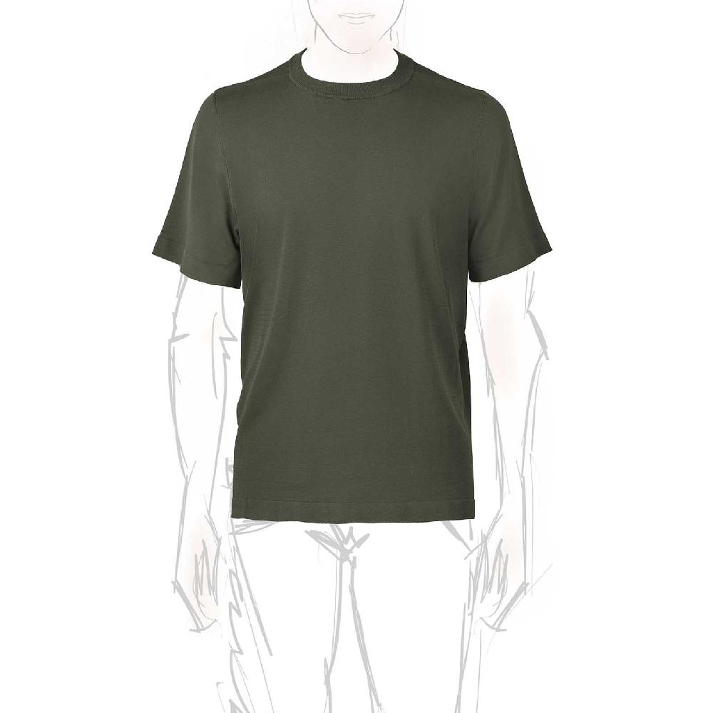 Rubinacci T-Shirt cotone verde militare 2025