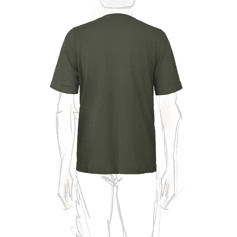 Rubinacci T-Shirt cotone verde militare 2025