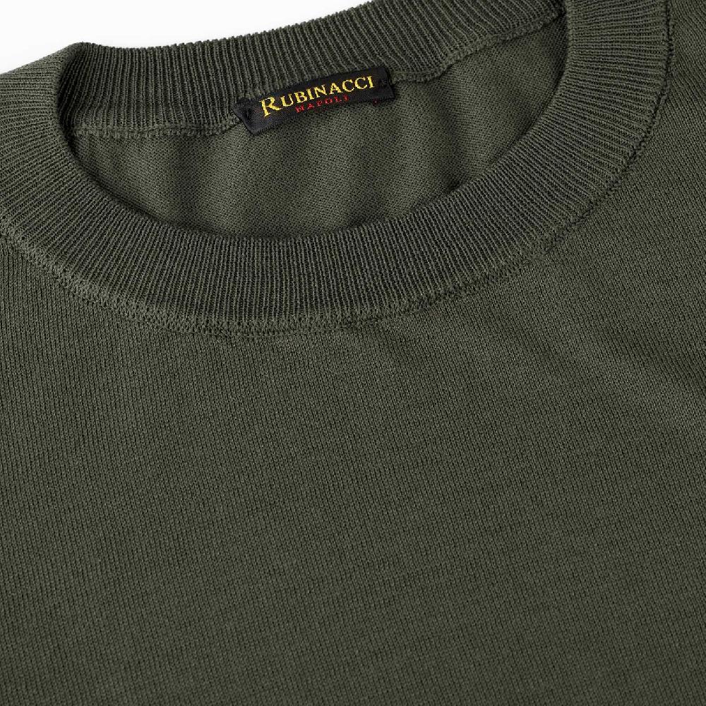 Rubinacci T-Shirt cotone verde militare 2025