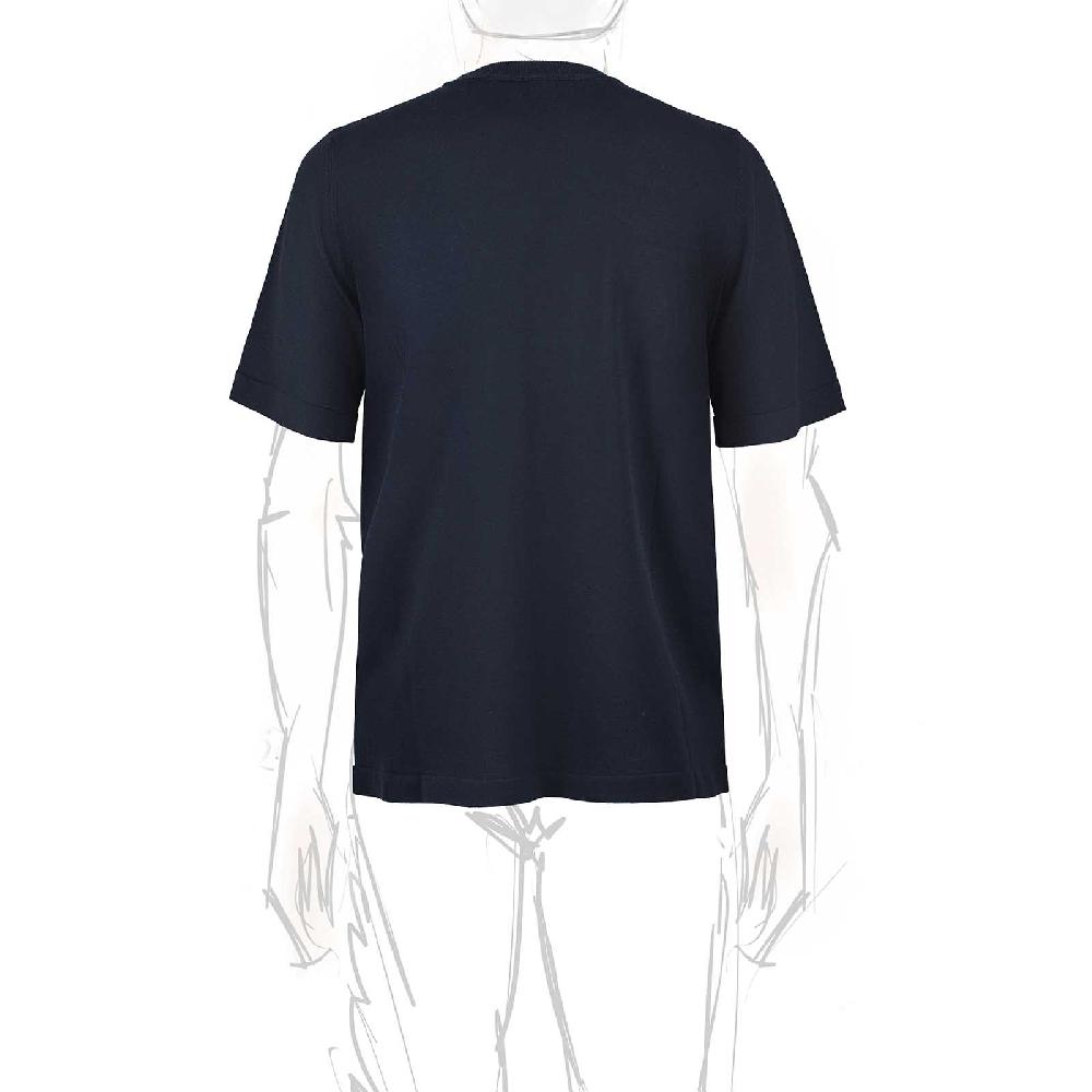 Rubinacci T-Shirt cotone blu Italy