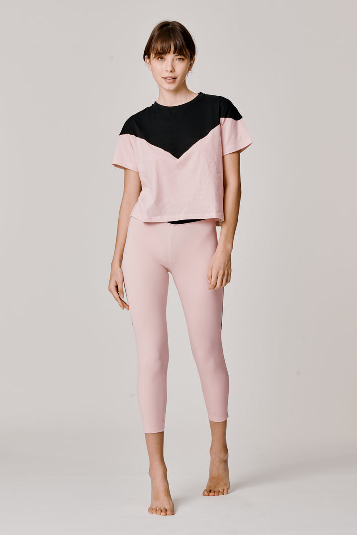 Sàpopa Valeria Crop Pink Leggings Negozi Online