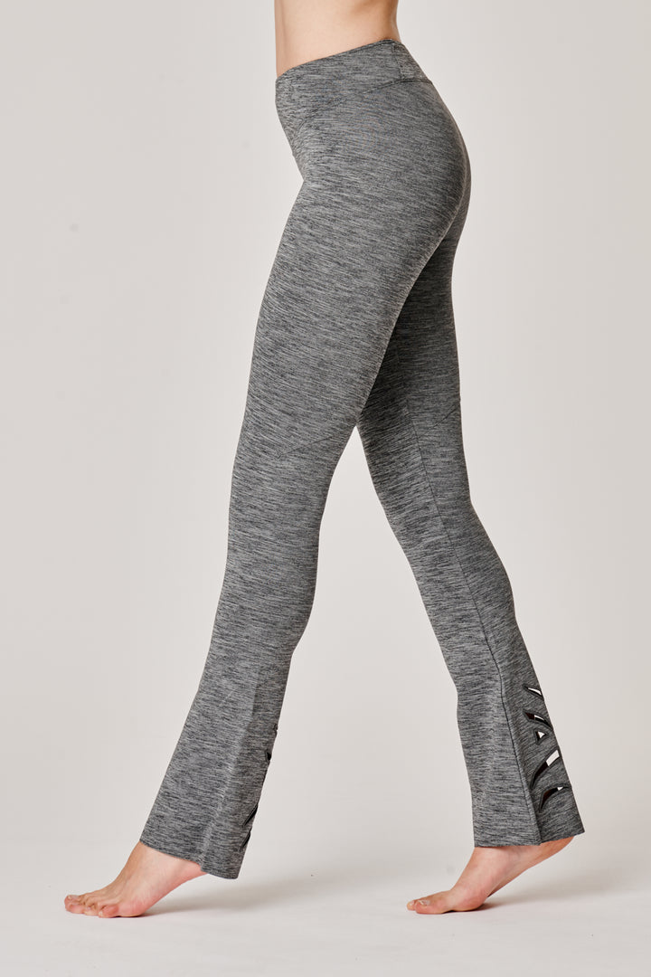 Sàpopa Vortice Grey Flare Leggings In Linea