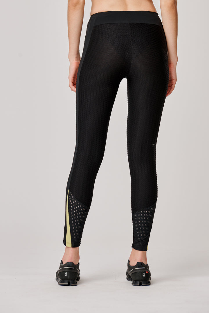 Sàpopa Lalla 3D Texture Yellow Leggings Economico