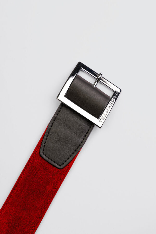 Sartoria Tramarossa CINTURA COLOR ROSSO IN SUEDE Vendita Calda