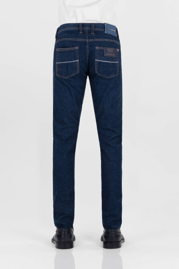 Sartoria Tramarossa JEANS LEONARDO BUTTONS REGULAR BLUE GOLD IN DENIM BLU SCURO Qualità