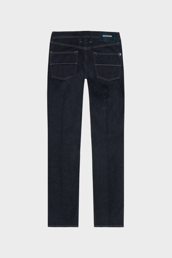 Sartoria Tramarossa JEANS LEONARDO BUTTONS REGULAR IN DENIM ARGENTO 925 BLU SCURO Pezzi Unici
