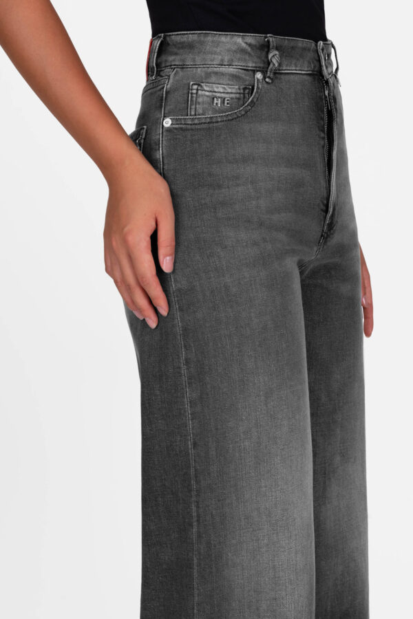 Sartoria Tramarossa JEANS VIOLA WIDE LEG IN DENIM NERO I Più Venduti