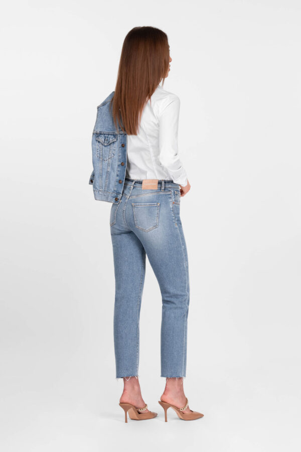Sartoria Tramarossa JEANS AMERICA SLIM IN DENIM BLU MEDIO In Saldo