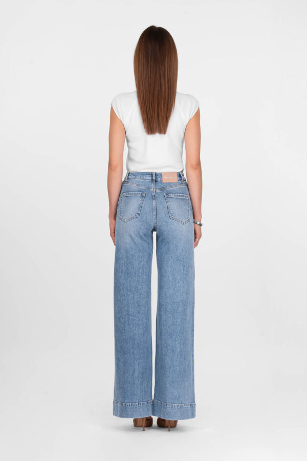 Sartoria Tramarossa JEANS VIOLA WIDE LEG IN DENIM BLU CHIARO 2025